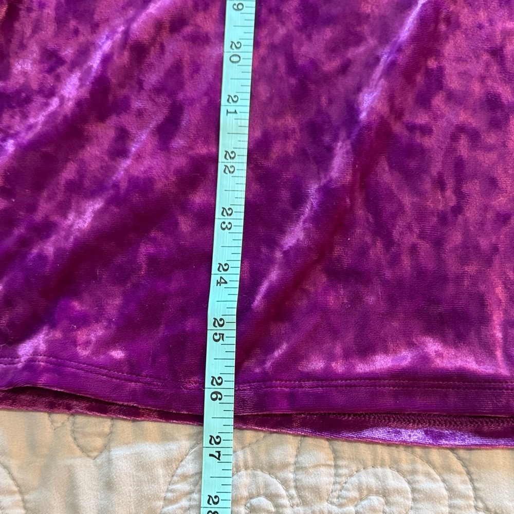 NWT J. Jill Crushed Velvet 3/4 Sleeve Pullover in Sugarbeet size Large Tall - Picture 14 of 15